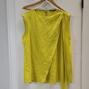 Luisa Cerano Vibrant Yellow  SILK Blouse